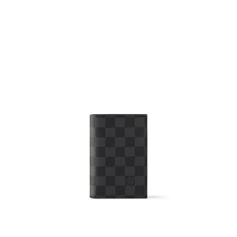 Designer Passport Cover in Damier Graphite Canvas 